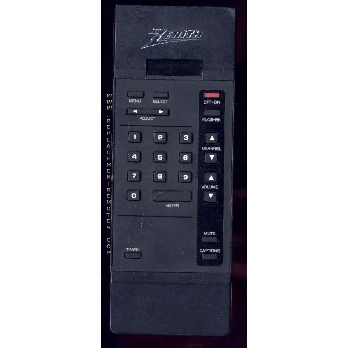 Zenith 12415737 TV Remote Control