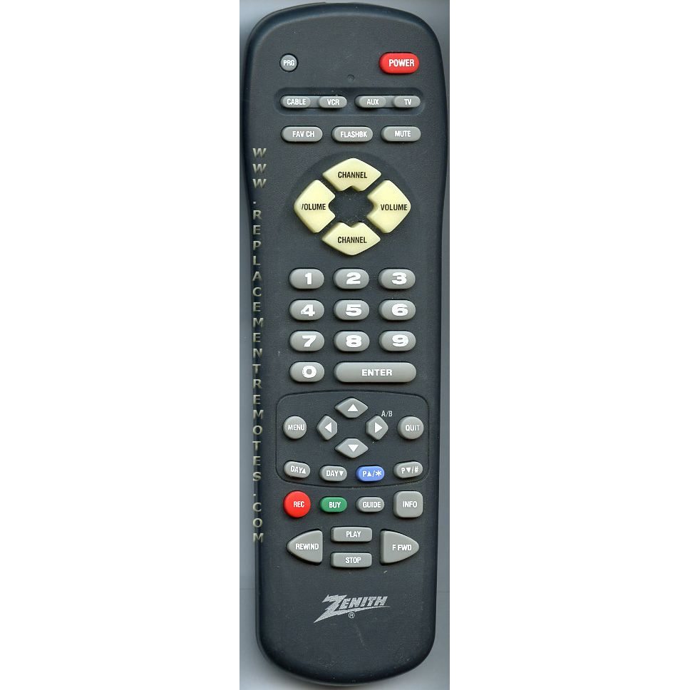 Zenith 12421233 TV Remote Control