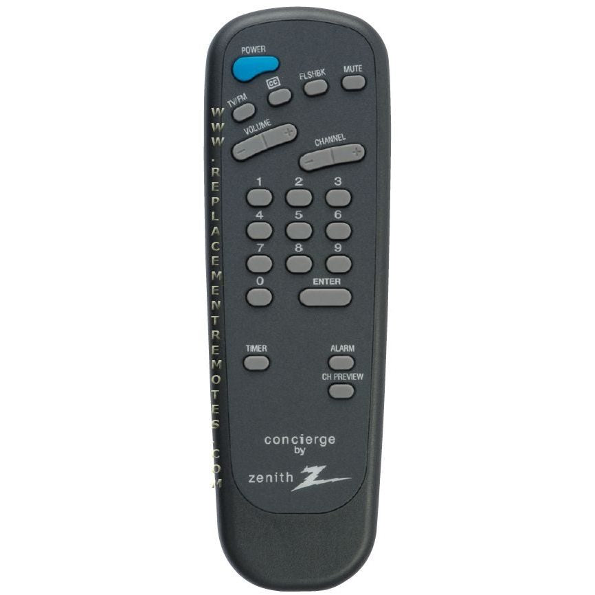 Zenith 12421303 Guest TV Remote Control