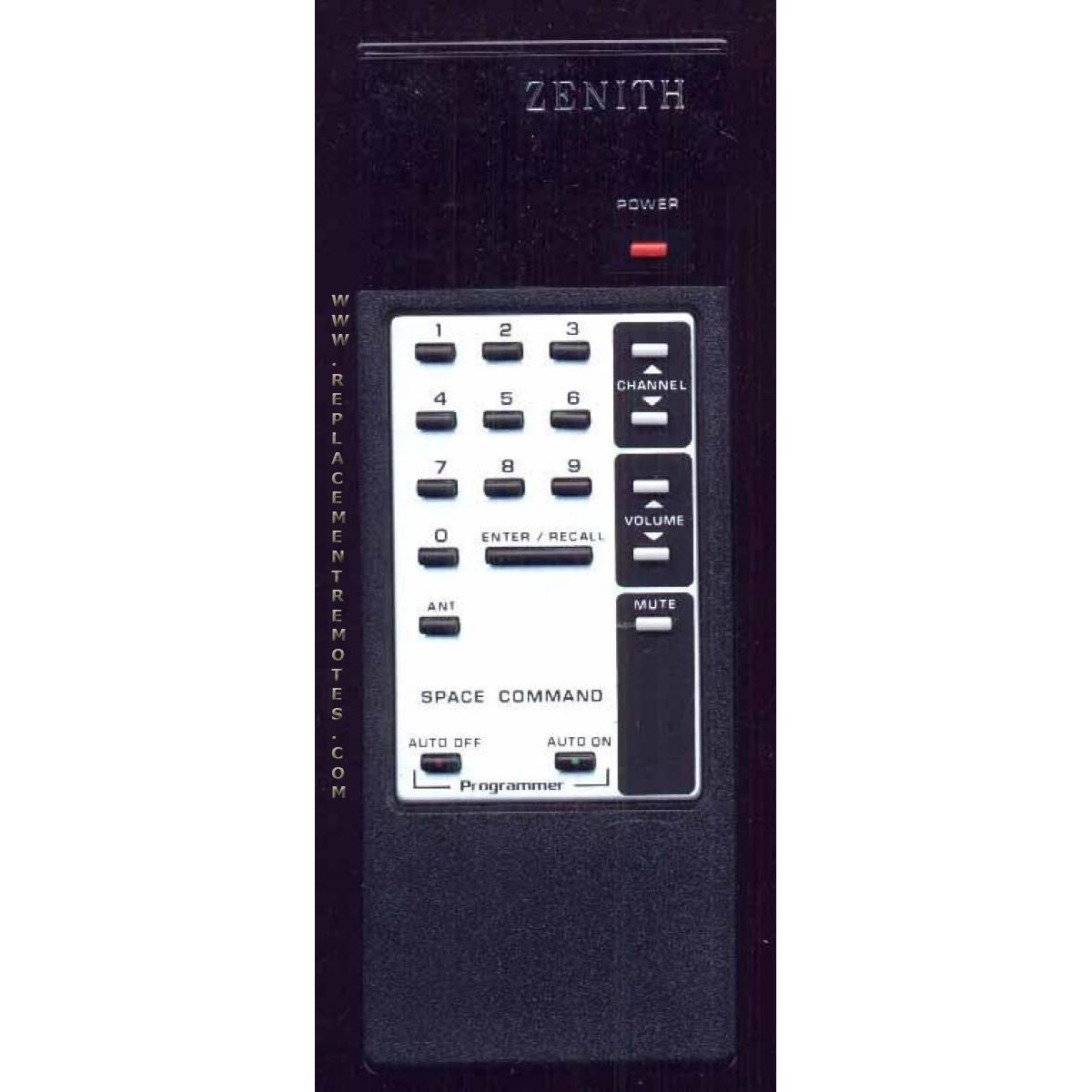 Zenith 1245501 TV Remote Control