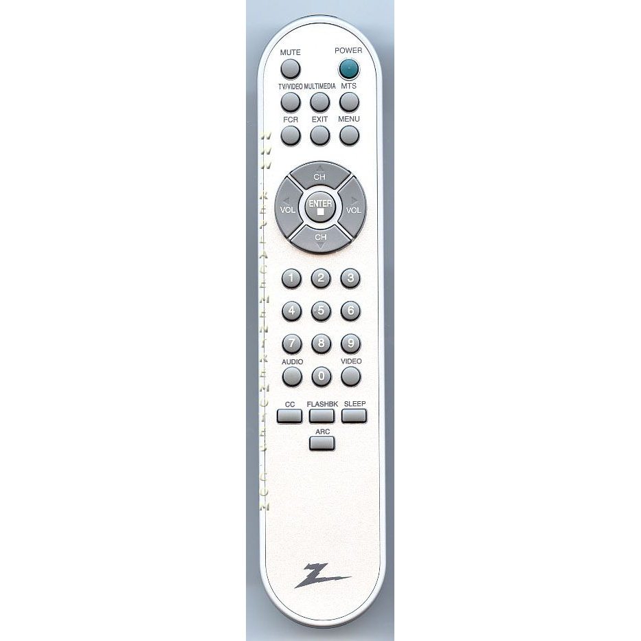 Zenith 6710T00008U TV Remote Control