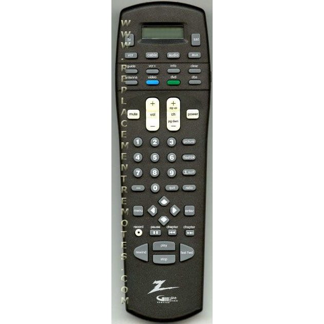 Zenith 6710V00031A TV Remote Control