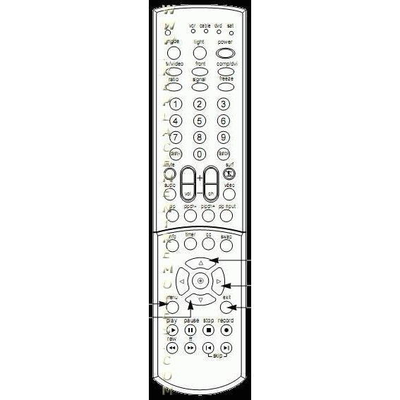 Zenith 6710V00102B TV Remote Control