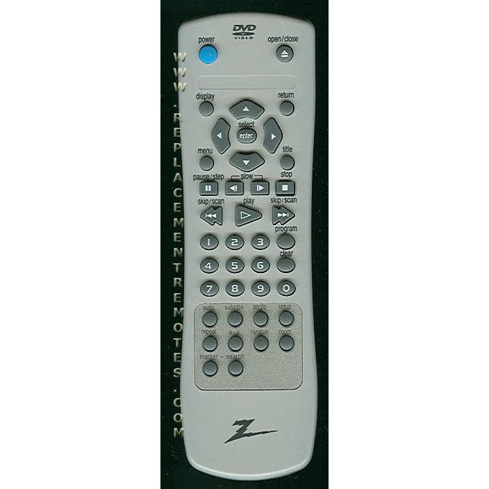 Zenith 6711R1N104A DVD Remote Control