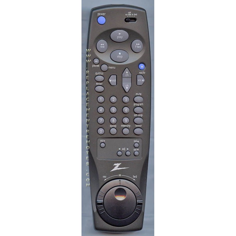 Zenith 6711R2N004B VCR Remote Control