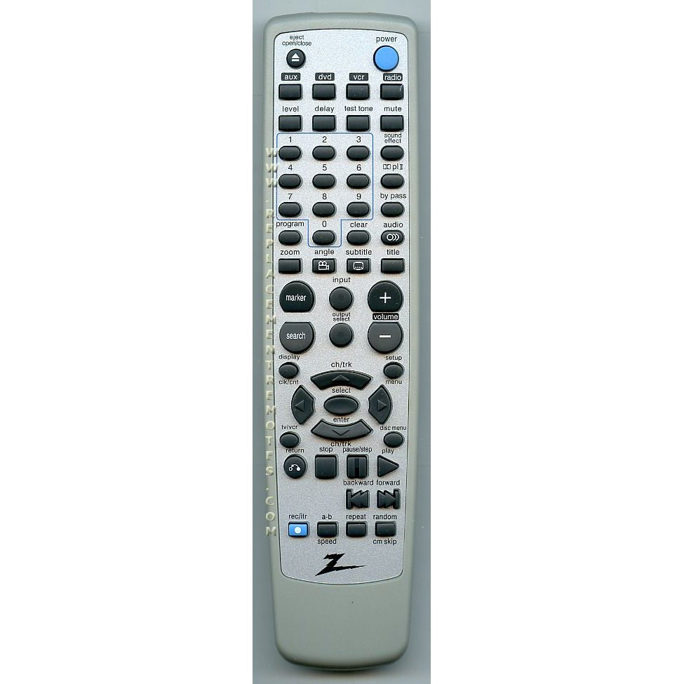 Zenith 6711R2N079A DVD Remote Control