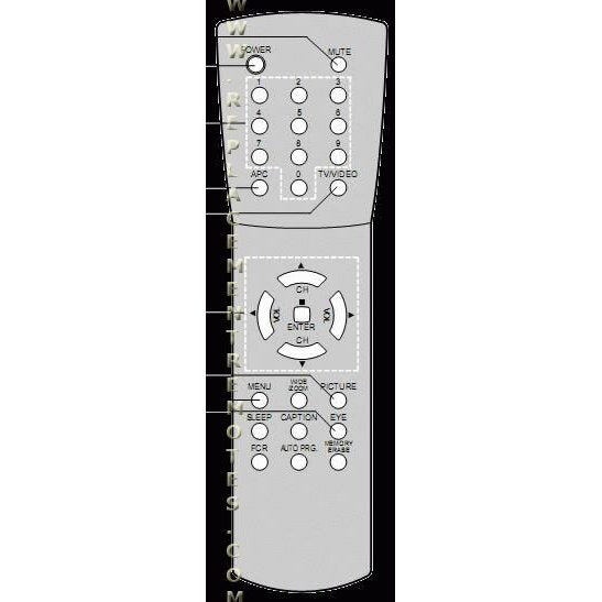 Zenith B19A23DC TV Remote Control