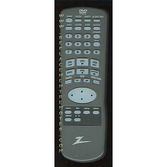 Zenith DVD5201 DVD Remote Control