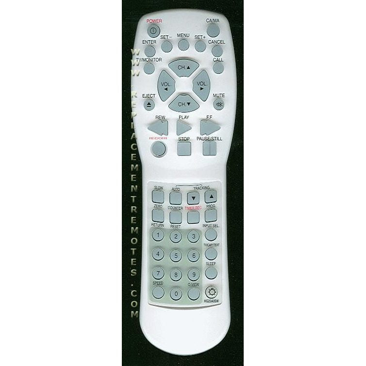 Zenith HG23A05W DVD Remote Control