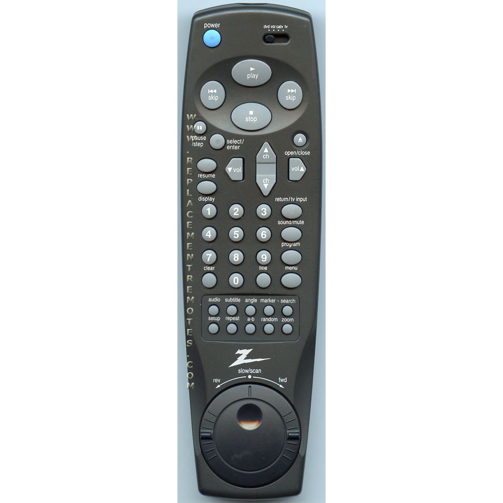 Zenith MBR230Z DVD Remote Control