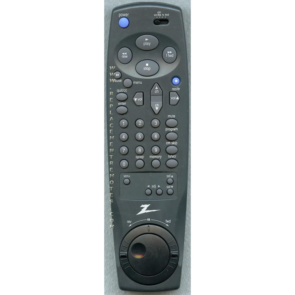 Zenith MBR424 VCR Remote Control