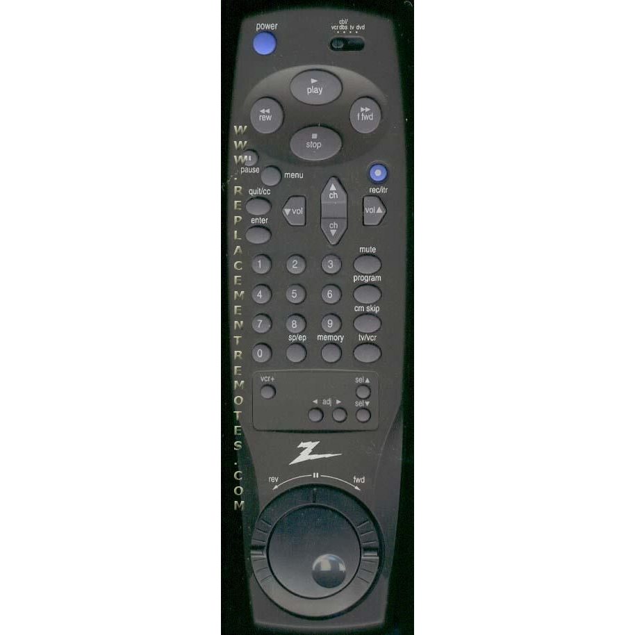 Zenith MBR425Z VCR Remote Control