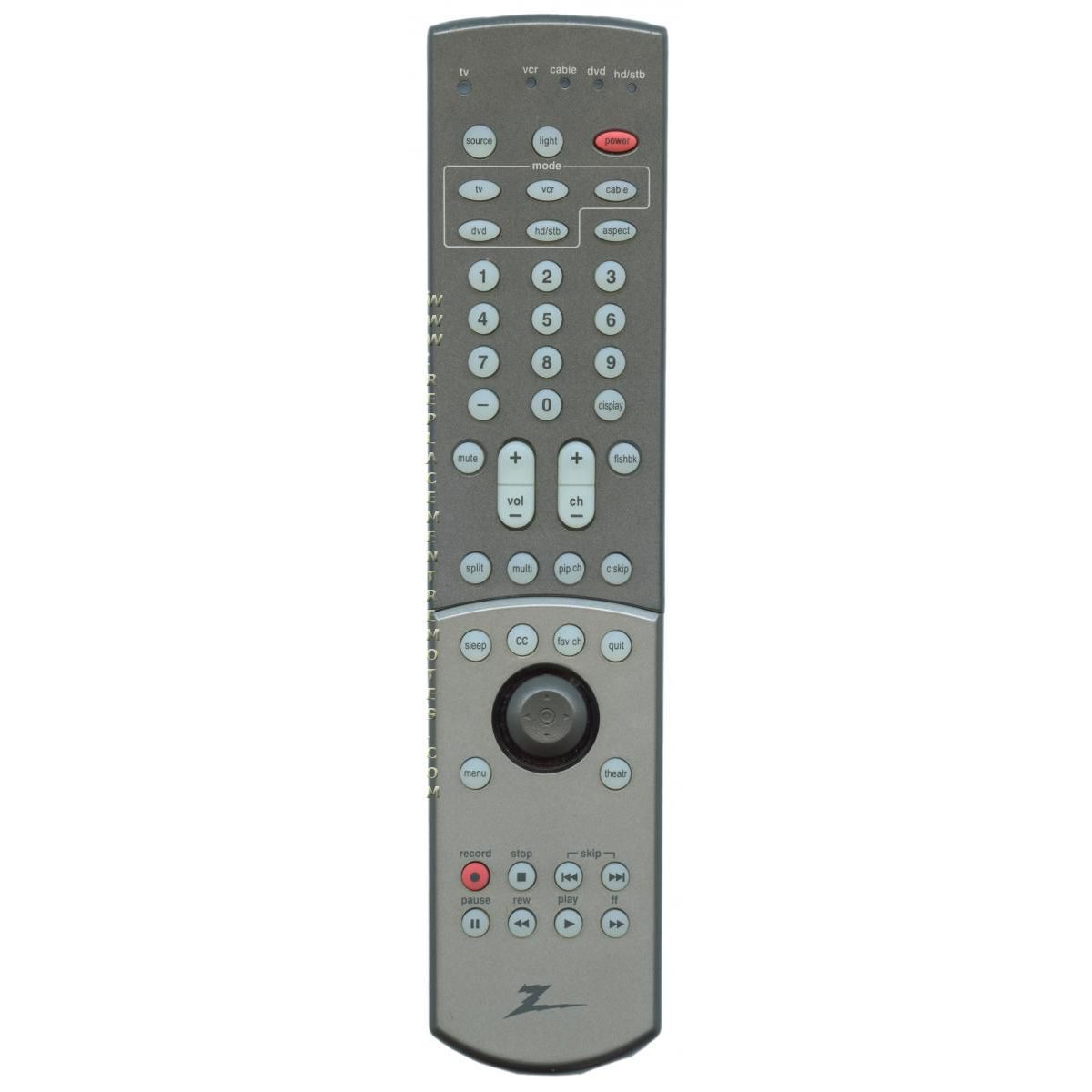 Zenith MBR6045A TV Remote Control