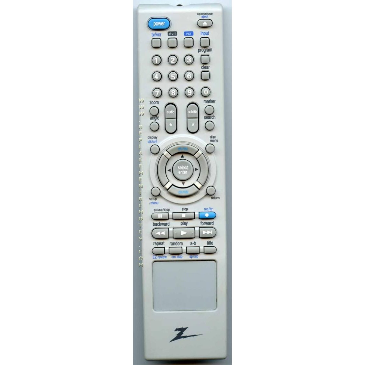 Zenith N112A DVD Remote Control