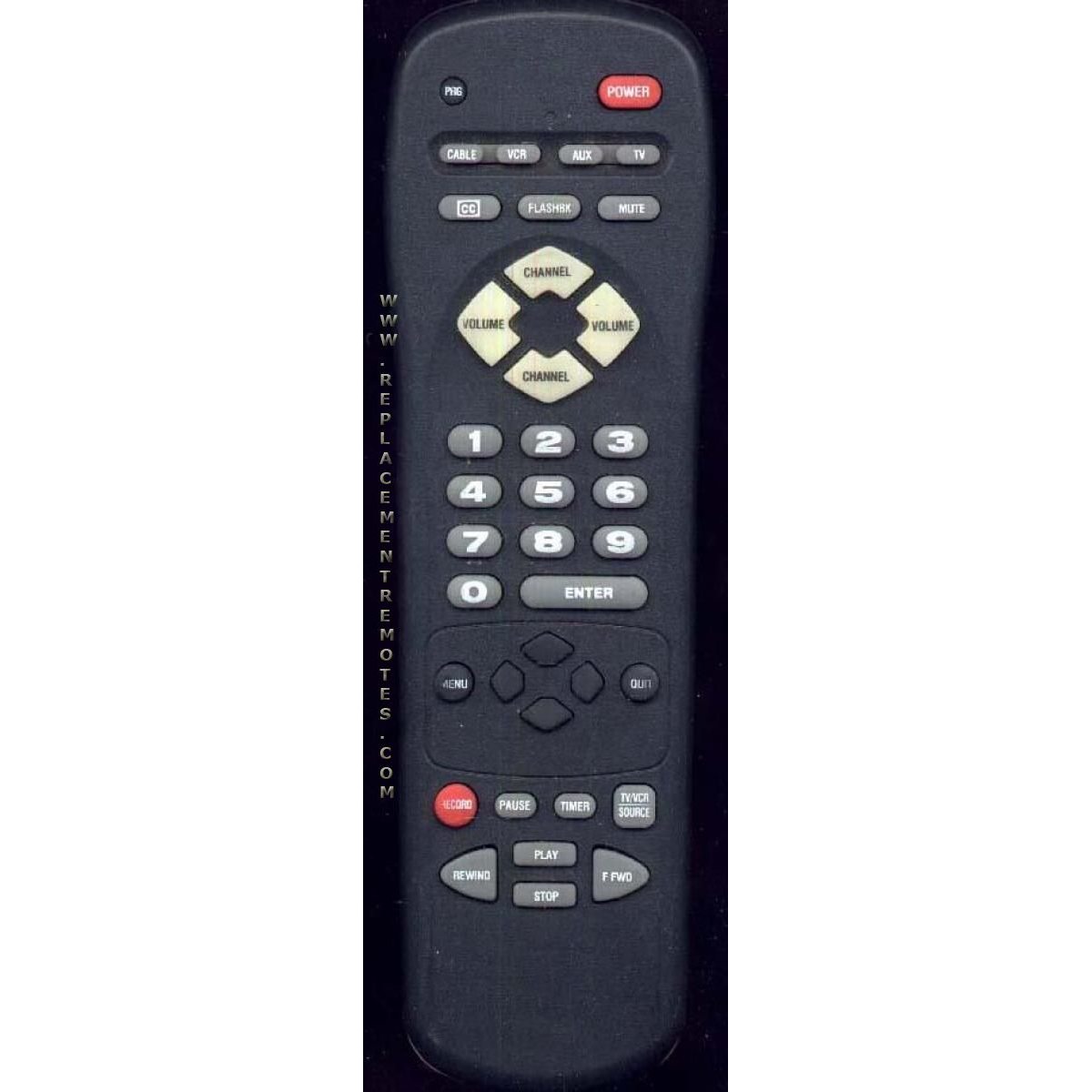 Zenith PL3446P TV Remote Control