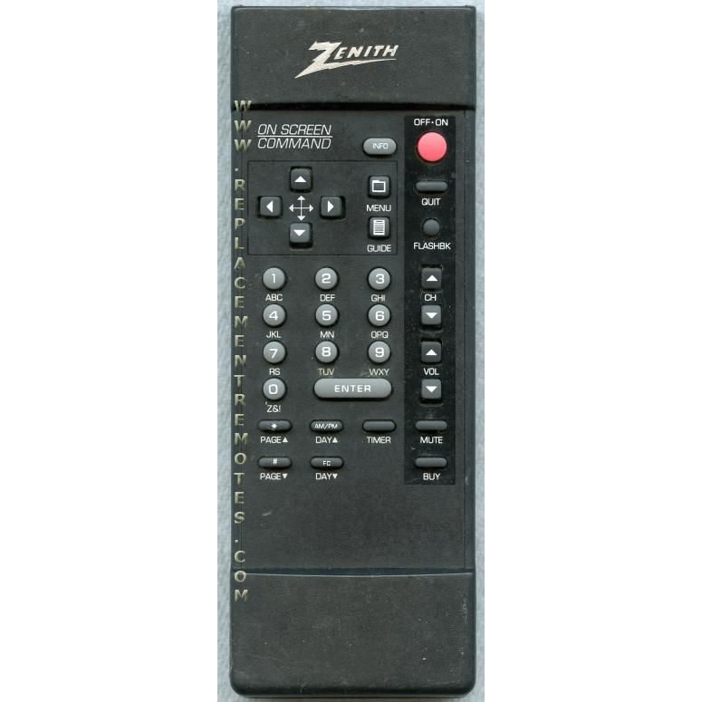 Zenith RCNN115 TV Remote Control