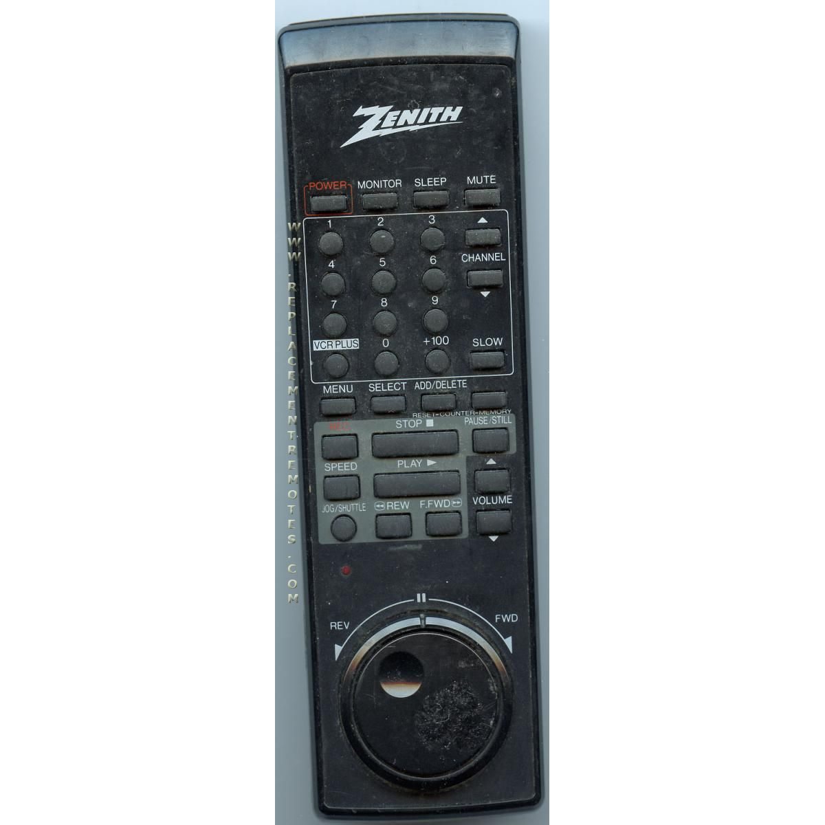 Zenith RCNN182 VCR Remote Control