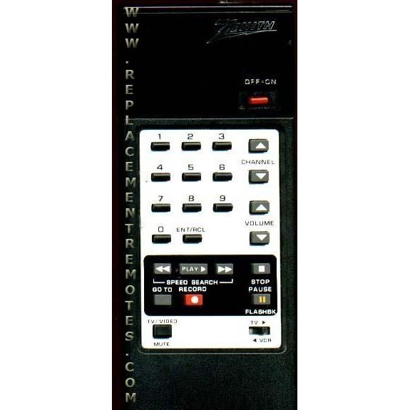 Zenith SC2800 VCR Remote Control