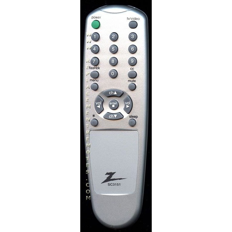 Zenith SC3151 TV Remote Control