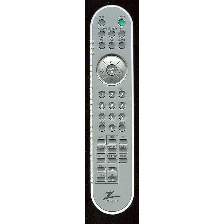 Zenith SC3LW36 TV Remote Control