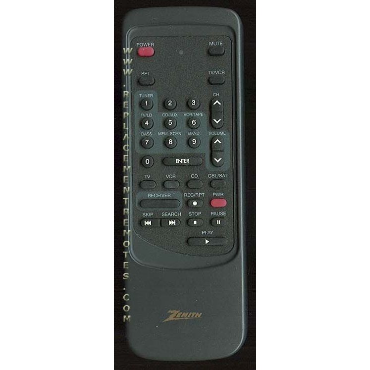 Zenith ZEN8763 TV Remote Control