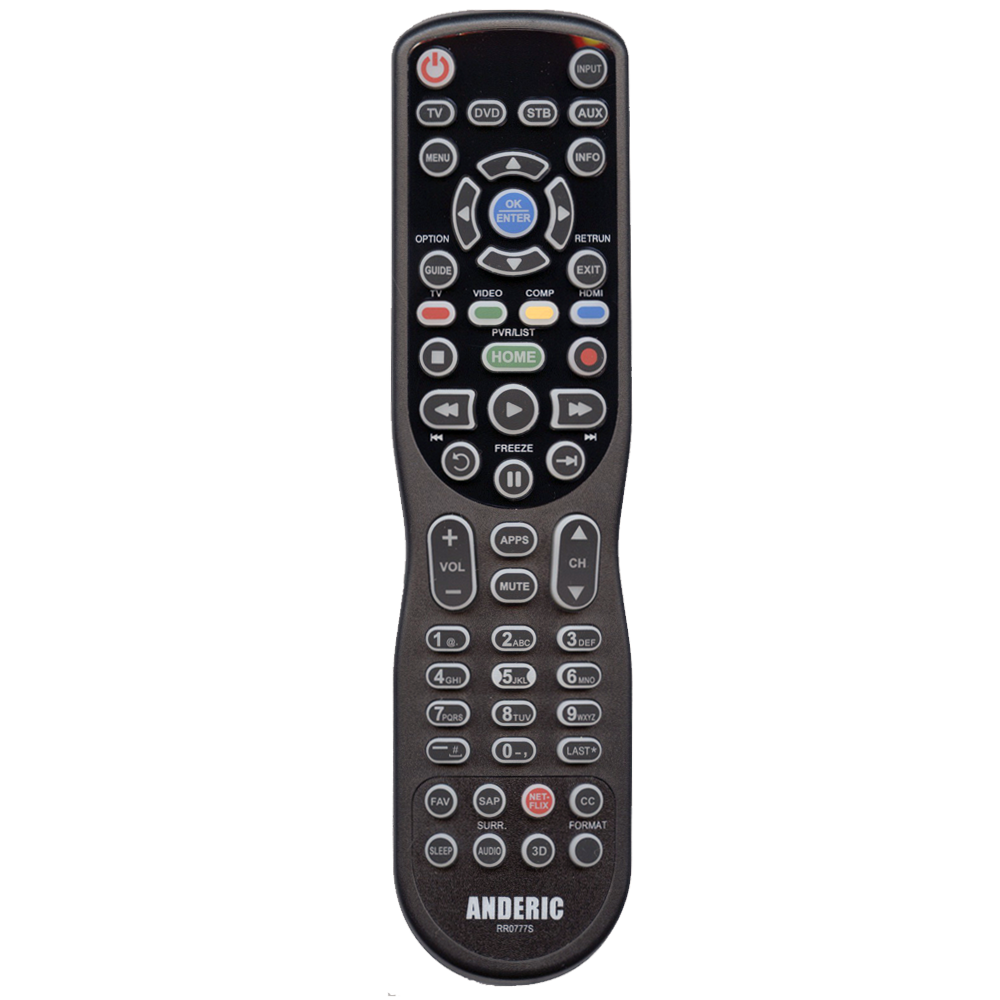 RR0777S 4-Device Universal Remote Control Programmed for Panasonic®