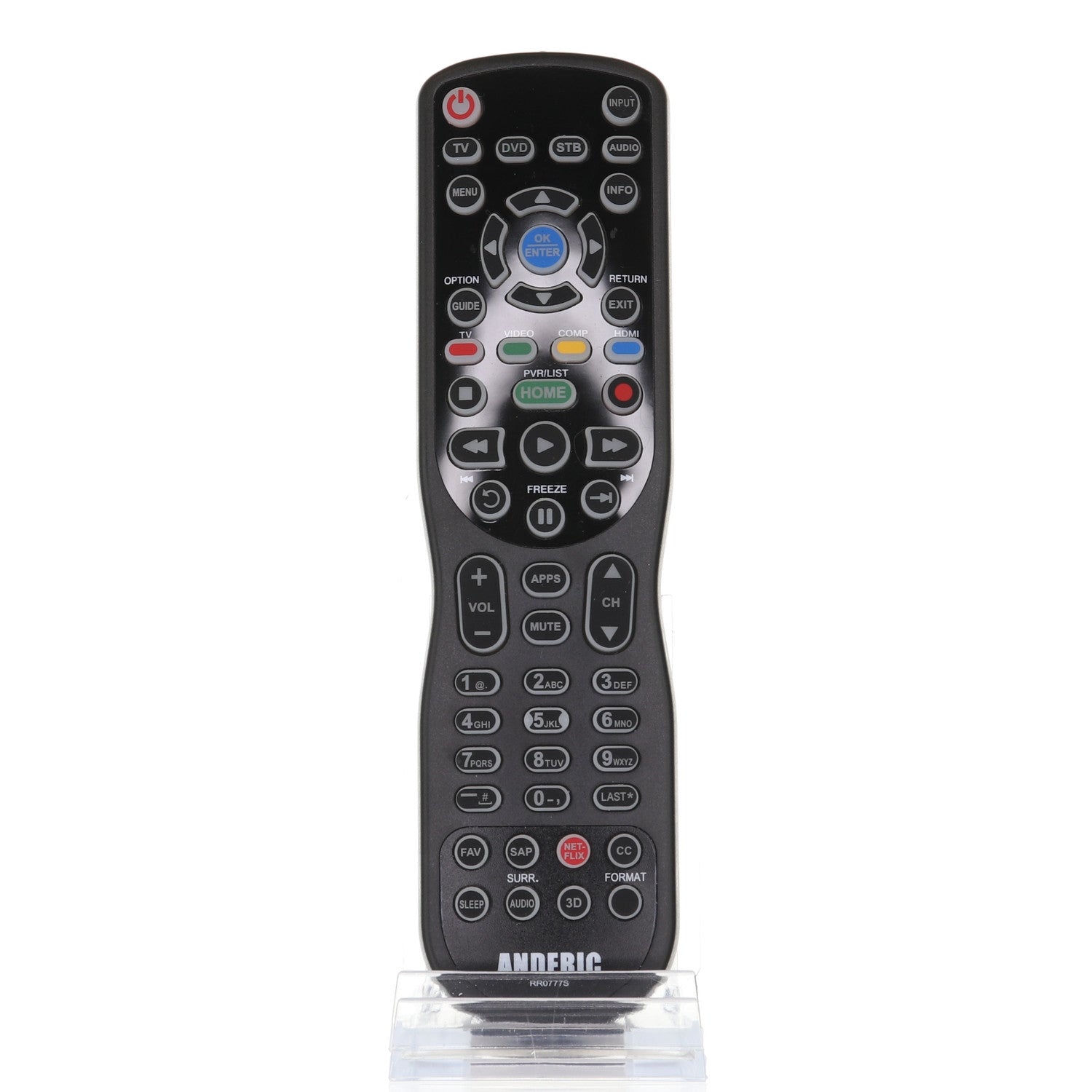 RR0777S 4-Device Universal Remote Control Programmed for Panasonic®
