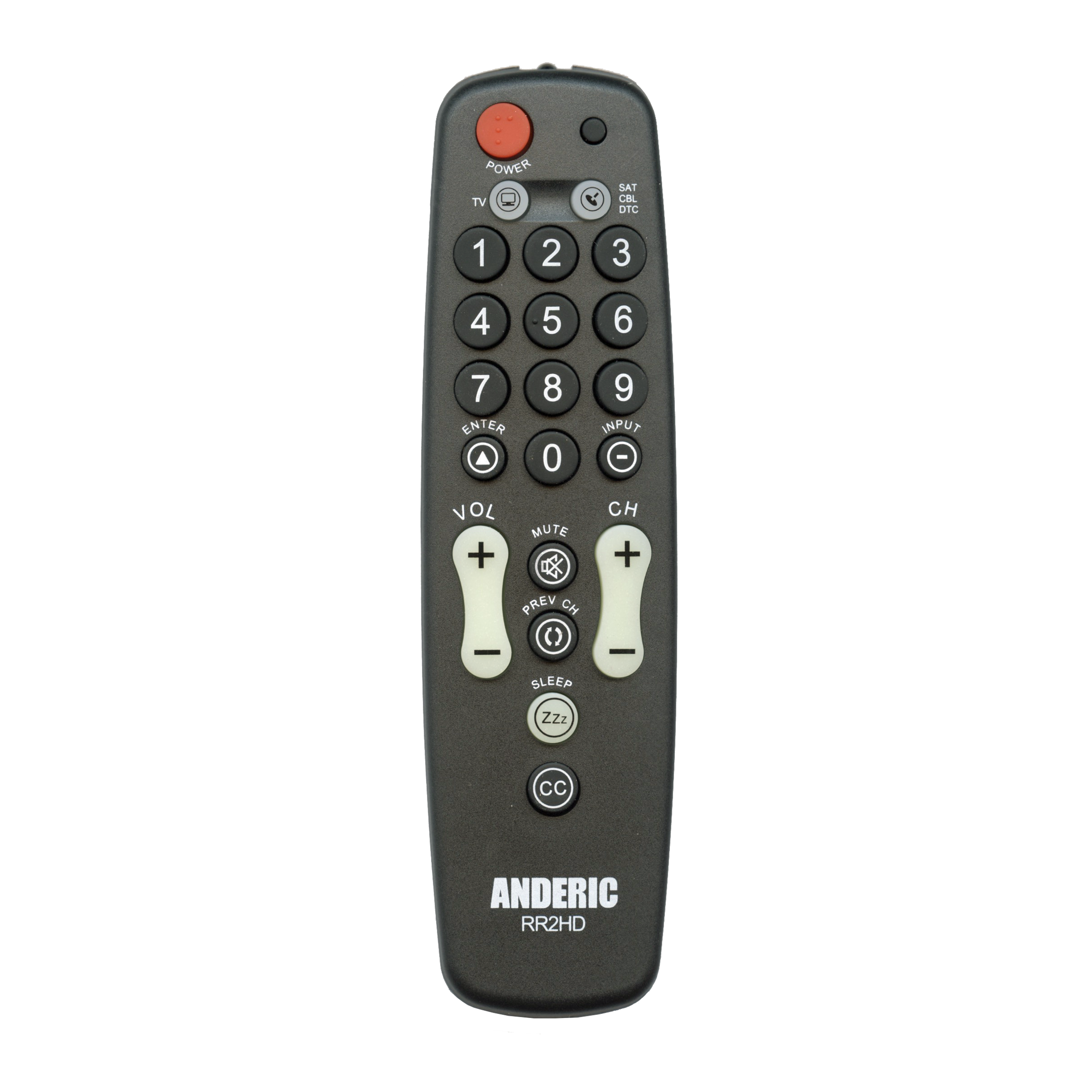 RR2HD 2-Device Universal Remote Control for Hospitality TVs & In-Room DirecTv® Boxes