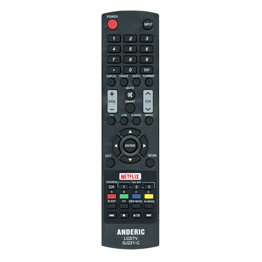 GJ221-C Remote Control or Sharp® TVs