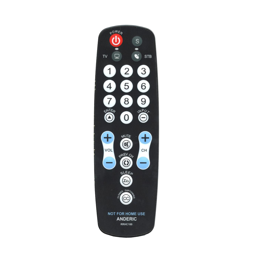 RRHC100 EzWipe 1-Device Universal Remote Control for Hospitality TVs +